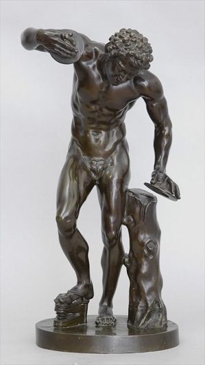 An Italian Bronze Figure of the Dancing Faun After the Antique
